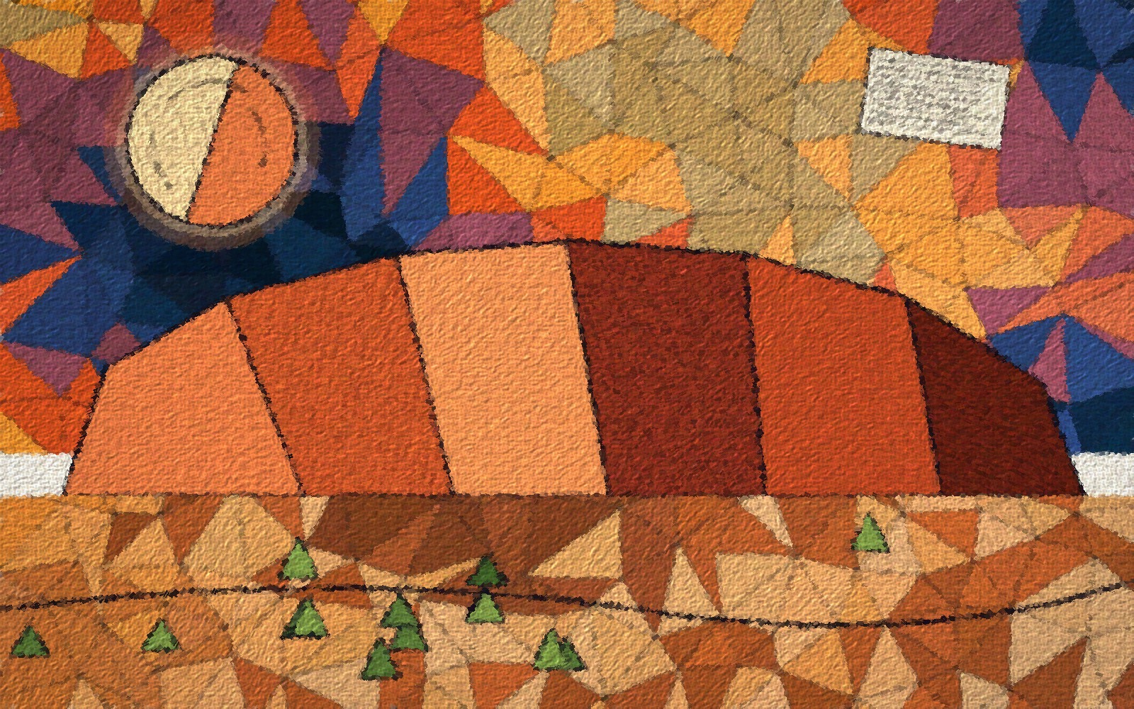 Tranh sơn dầu: Uluru, Trung Úc